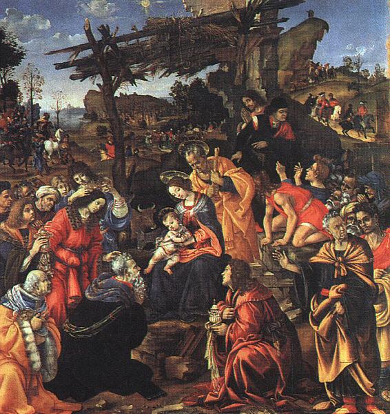 Filippino Lippi The Adoration of the Magi Sweden oil painting art